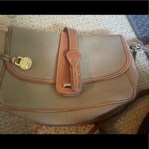 Dooney and Bourne purse.  Taupe with a tan shoulder strap.  Like new.